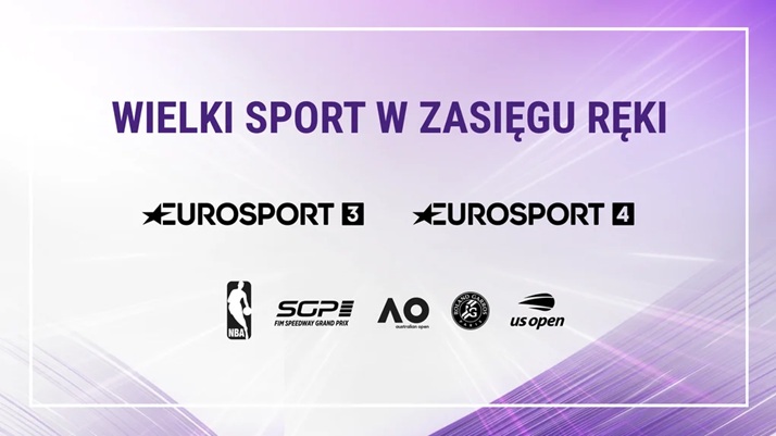 Eurosport 3 i Eurosport 4 w Play – więcej sportu na żywo: NBA, tenis, Speedway GP